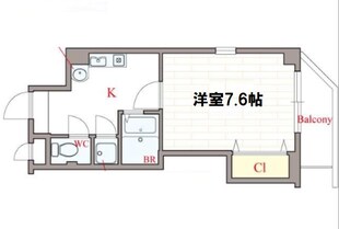 クラビス上町台の物件間取画像